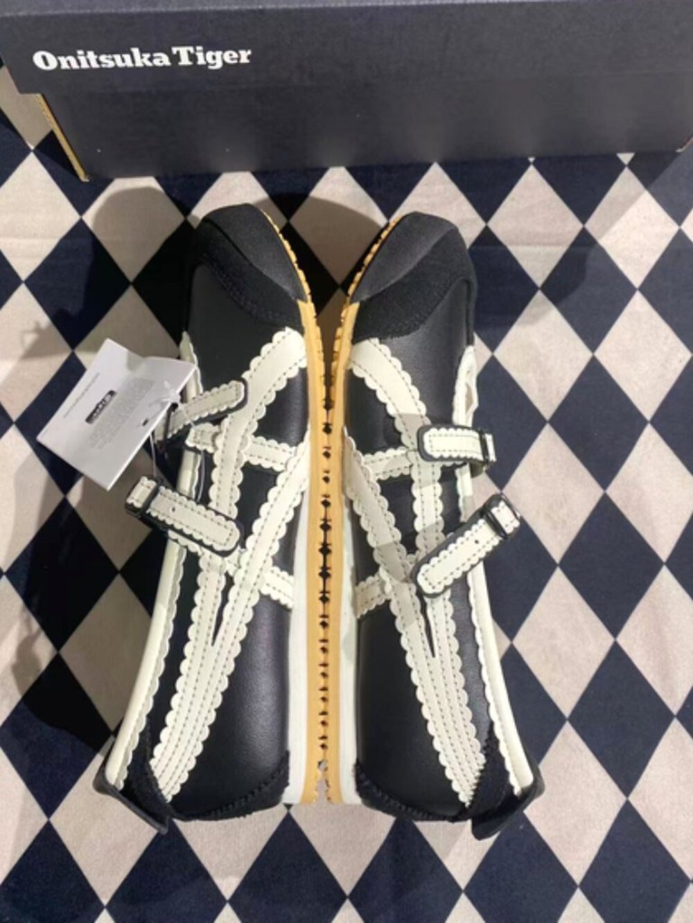 🔥 Onitsuka Tiger Mexico 66 Ballet Shoes | Black White | Women | Low Profile Sli - Picture 6 of 8